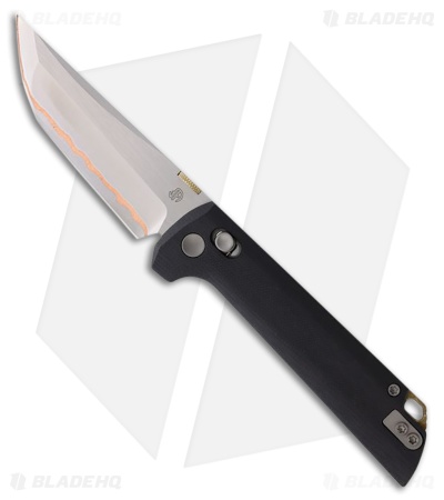North Mountain Blade Chop Crossbar Lock Black G10 (3.50" Forged 5-Layer Copper)