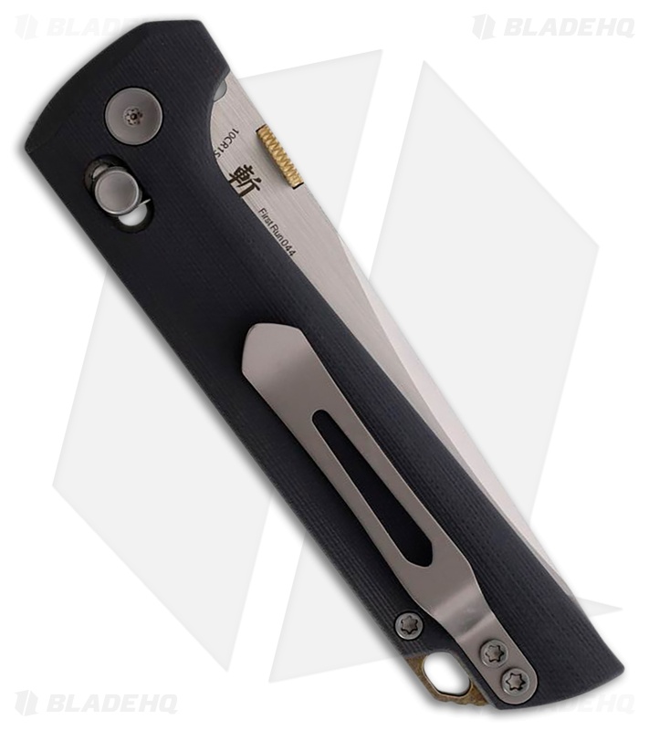 North Mountain Blade Chop Crossbar Lock Black G10 (3.50" Forged 5-Layer Copper)