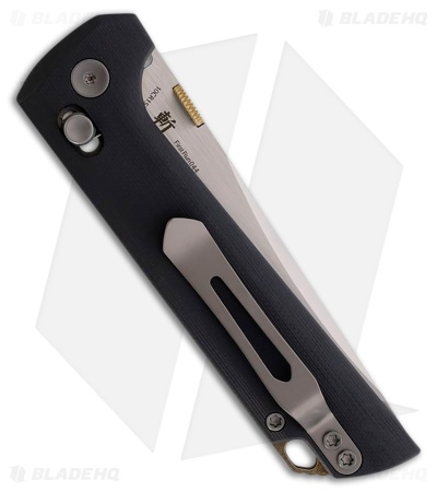 North Mountain Blade Chop Crossbar Lock Black G10 (3.50" Forged 5-Layer Copper)