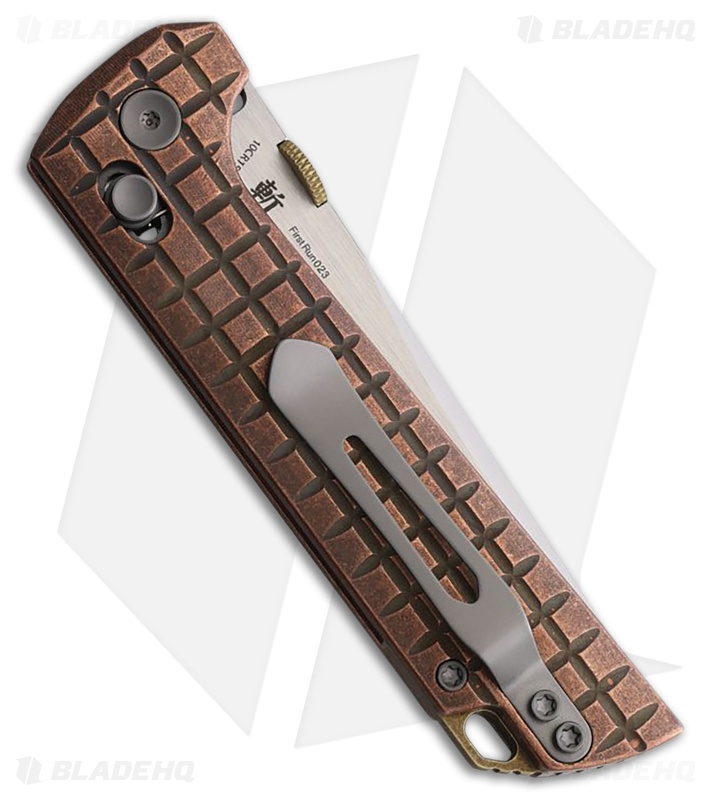 North Mountain Blade Chop Crossbar Lock Frag Copper(3.50" Forged 5-Layer Copper)