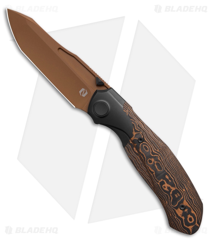 Null Knives Vandal | Copper Camo CF | Copper PVD