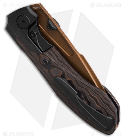 Null Knives BHQ Exclusive Voodoo Doll Knife Copper Camo CF (4" Copper PVD)