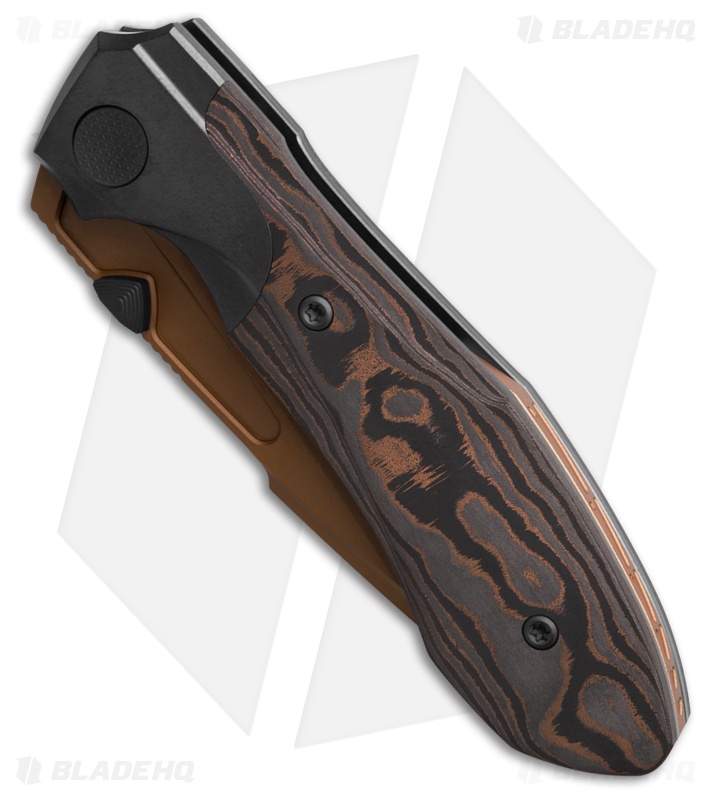 Null Knives BHQ Exclusive Voodoo Doll Knife Copper Camo CF (4" Copper PVD)