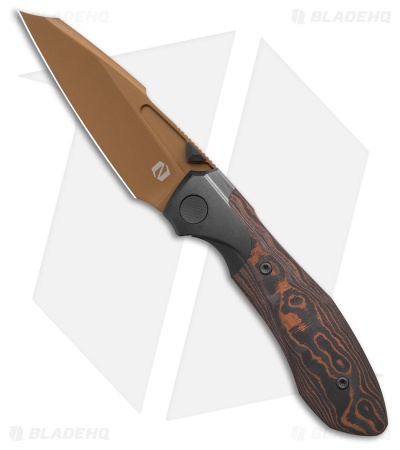 Null Knives BHQ Exclusive Voodoo Doll Knife Copper Camo CF (4" Copper PVD)