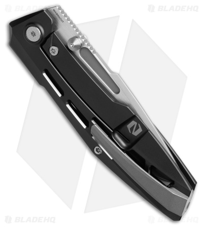 Null Knives Raiden R2 Frame Lock Knife Aero Black PVD Ti (3.3" Dark SW/Satin)