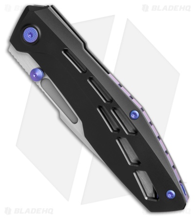 Null Knives Raiden R2 Frame Lock Knife Aero PVD Ti/Blurple (3.3" Hand Satin)
