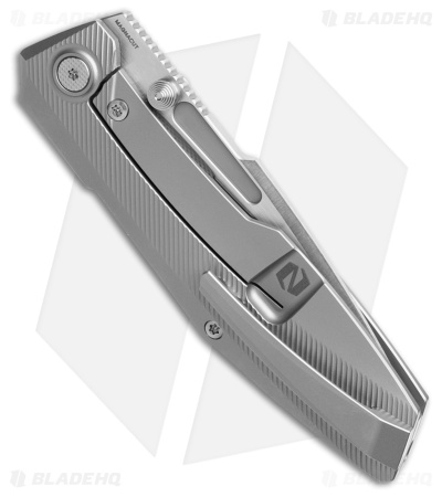 Null Knives Raiden R2 Type S Frame Lock Knife Beadblast Ti (3.3" Belt Satin)