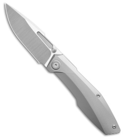Null Knives Raiden R2 Type S Frame Lock Knife Beadblast Ti (3.3" Belt Satin)