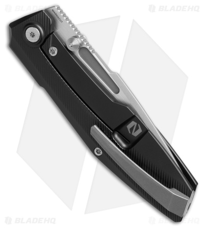 Null Knives Raiden R2 Type S Frame Lock Knife Black PVD Ti (3.3" Dark SW/Satin)