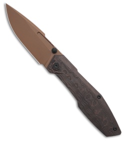 Null Knives Raiden R2 Type S Frame Lock Knife Copper CF/Black Ti (3.3" Copper)