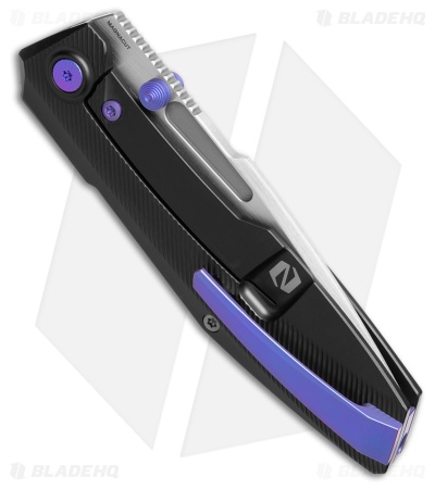 Null Knives Raiden R2 Type S Knife PVD Ti/Blurple Hand Satin