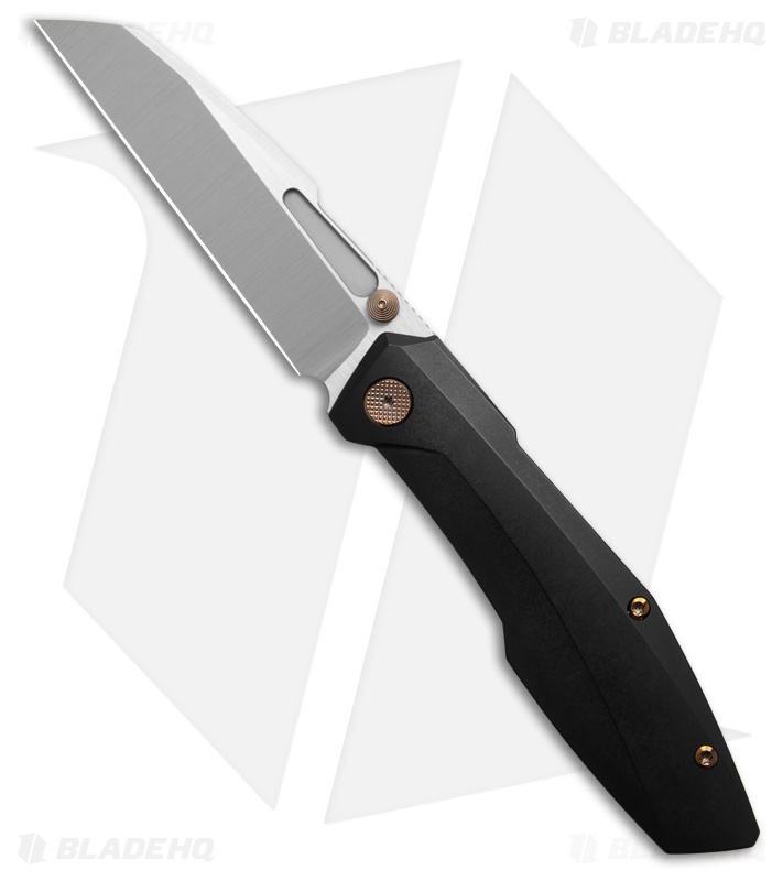 Null Knives Raikou Frame Lock Knife Black PVD Titanium (3.5" Satin)
