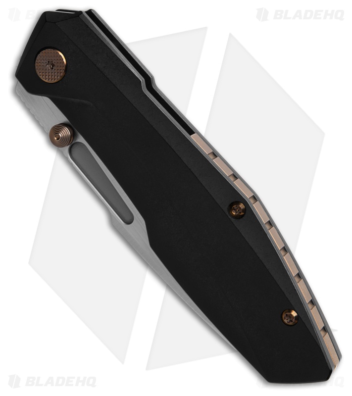 Null Knives Raikou Frame Lock Knife Black PVD Titanium (3.5" Satin)