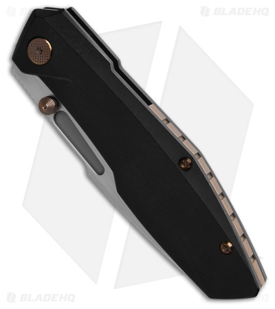 Null Knives Raikou Frame Lock Knife Black PVD Titanium (3.5" Satin)