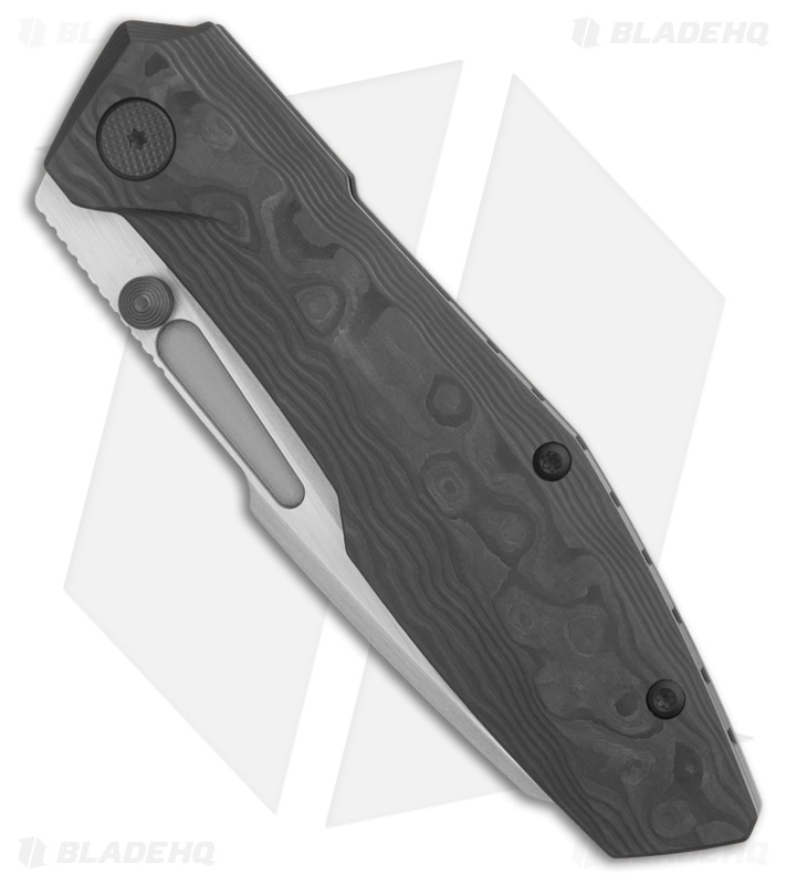 Null Knives Raikou Frame Lock Knife Camo Carbon/Black Ti (3.5" Satin)