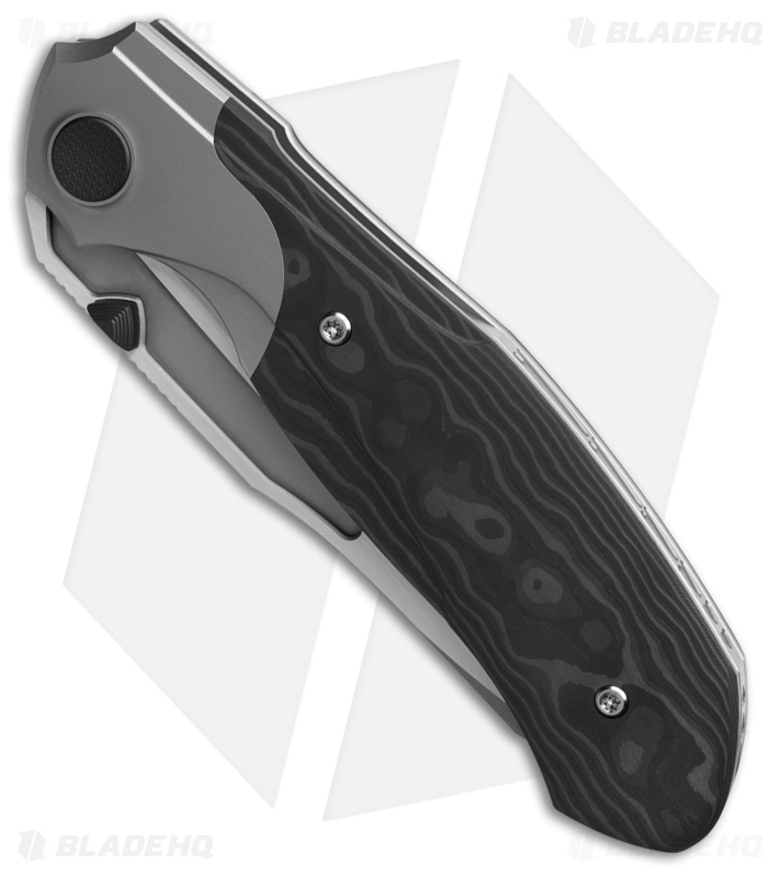 Null Knives Vandal Frame Lock Knife Ti/Black Camo CF (3.9" Hand Satin Vanax)