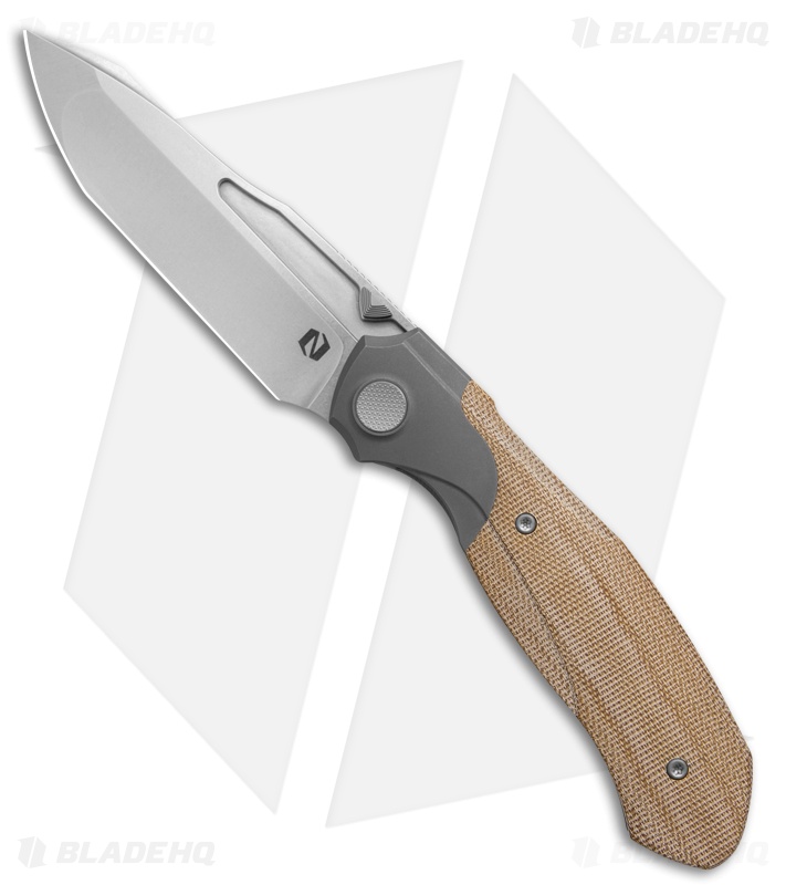 Null Knives Vandal | Brown Micarta | Stonewash
