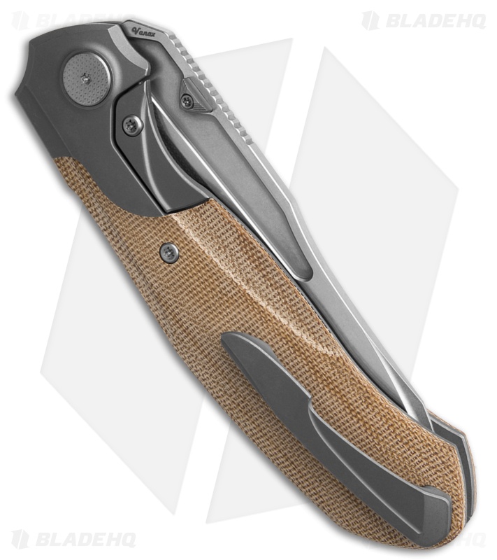 Null Knives Vandal | Brown Micarta | Stonewash