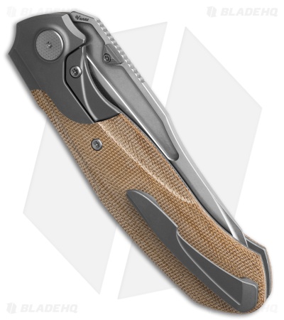 Null Knives Vandal | Brown Micarta | Stonewash