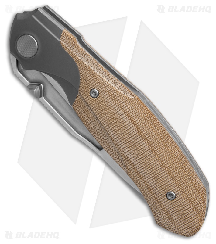 Null Knives Vandal | Brown Micarta | Stonewash