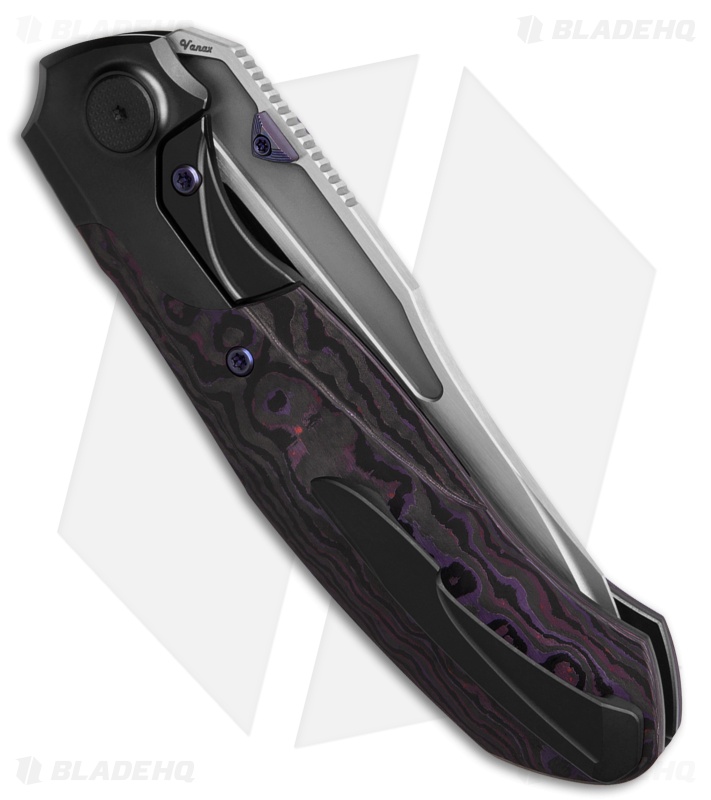 Null Knives Vandal | Purple Haze CF | Belt Satin