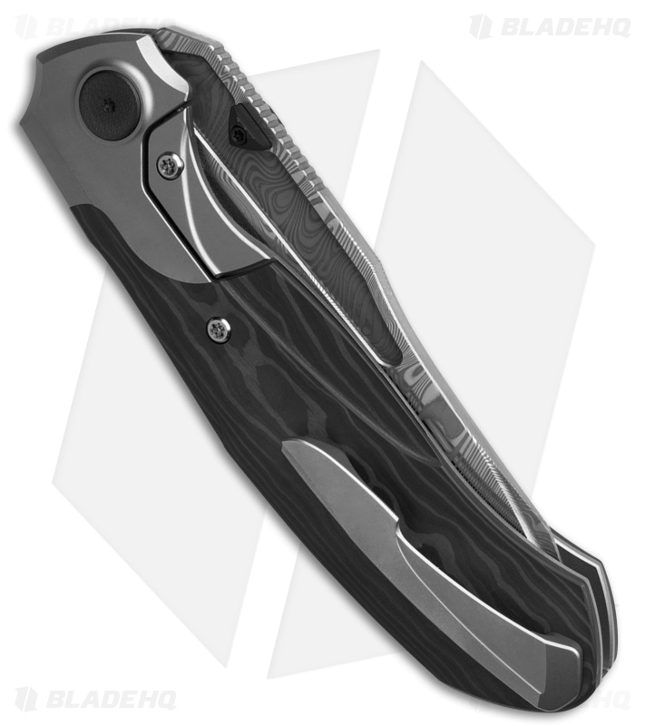 Null Knives Vandal Knife Ti/Black Camo CF (3.9" Bjorkman's Twist Damasteel)