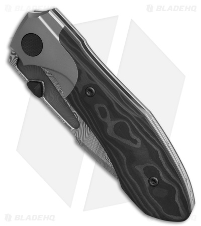Null Knives Voodoo Doll Frame Lock Knife Ti/Black Camo (3.2" Damasteel)