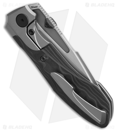 Null Knives Voodoo Doll Frame Lock Knife Ti/Black Camo CF (3.2" SW)