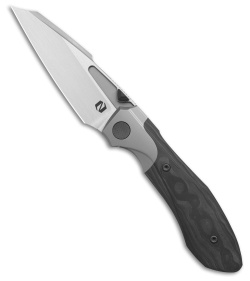 Null Knives Voodoo Doll Frame Lock Knife Ti/Black Camo CF (3.2" SW)