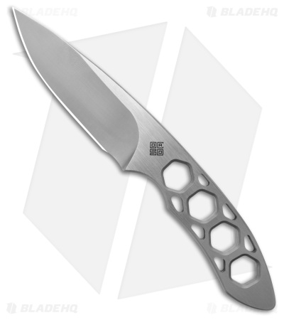 Ocaso Duo Desk Knife Fixed Blade Drop Point Knife (2.5" Satin Stainless Steel )