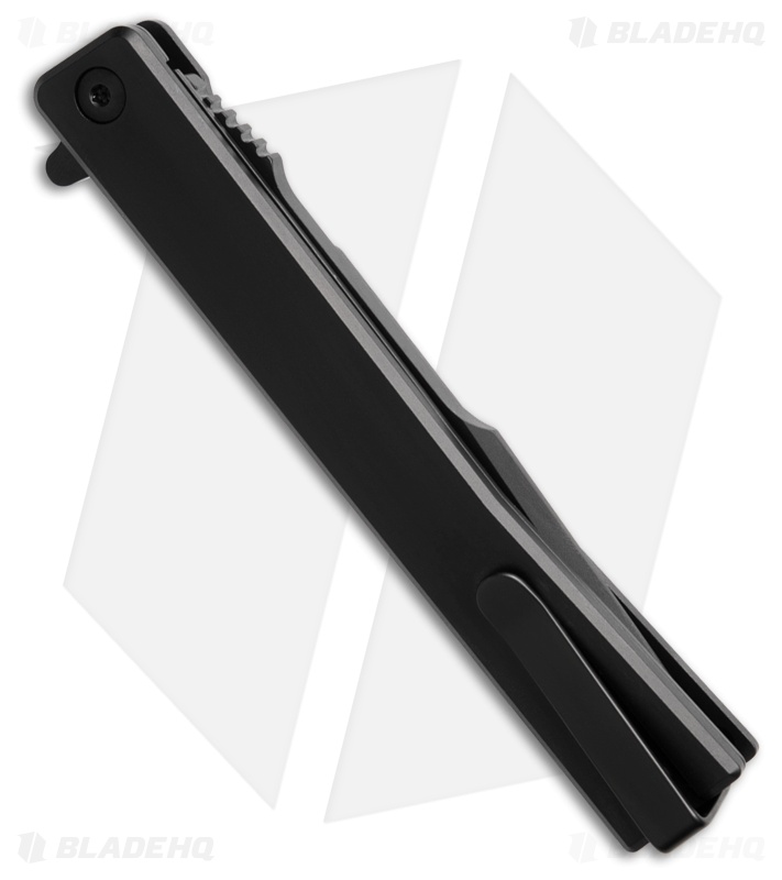 Ocaso Solstice Harpoon Liner Lock Knife Black Titanium (3.5" Black)