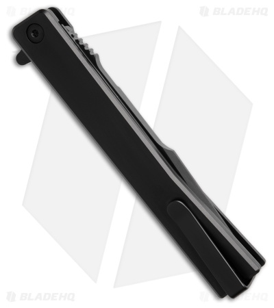 Ocaso Solstice Harpoon Liner Lock Knife Black Titanium (3.5" Black)