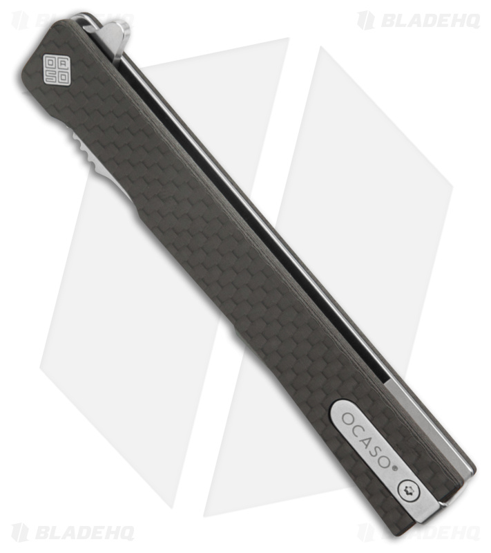 Ocaso Solstice Harpoon Liner Lock Knife Carbon Fiber (3.5" Satin)