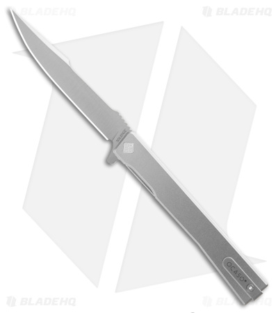 Ocaso Solstice Harpoon Liner Lock Knife Titanium (3.5" Satin)