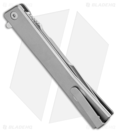 Ocaso Solstice Harpoon Liner Lock Knife Titanium (3.5" Satin)
