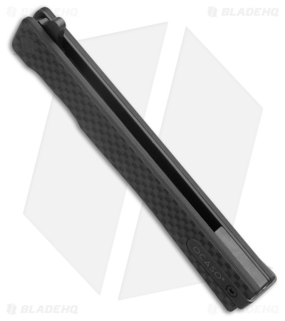 Ocaso Solstice Harpoon Liner Lock Knife Carbon Fiber (3.5" Black)