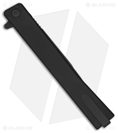 Ocaso Solstice Liner Lock Knife Black Titanium Wharncliffe (3.5" Black)