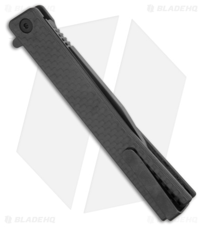 Ocaso Solstice Liner Lock Knife Carbon Fiber Wharncliffe (3.5" Black)