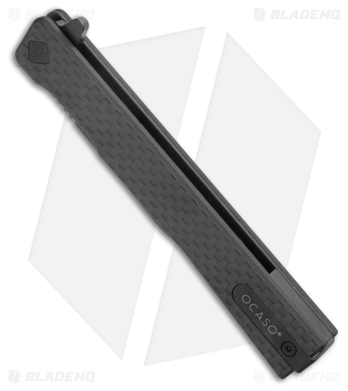Ocaso Solstice Liner Lock Knife Carbon Fiber Wharncliffe (3.5" Black)