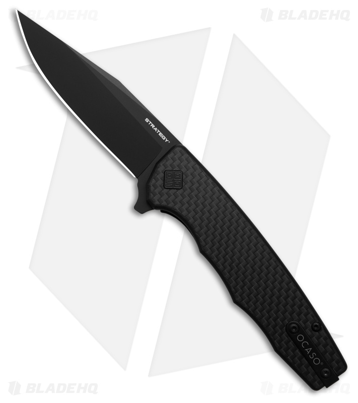 Ocaso Strategy Liner Lock Knife Carbon Fiber (3.5" Black) 29BCB