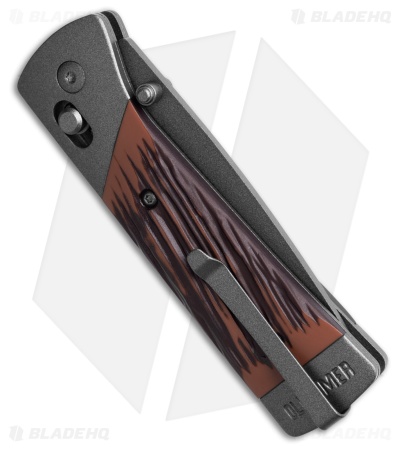 Old Timer Frontier Pivot Lock Knife Luxewood Composite (3.1" Gray) 132OTF