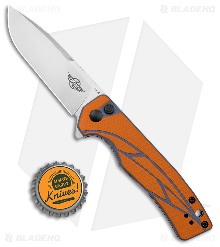 オレンジ様　オーダー　DTF　ライトオリーブ　M　L Olight Mettle Button Lock Knife Orange G-10 - Blade HQ