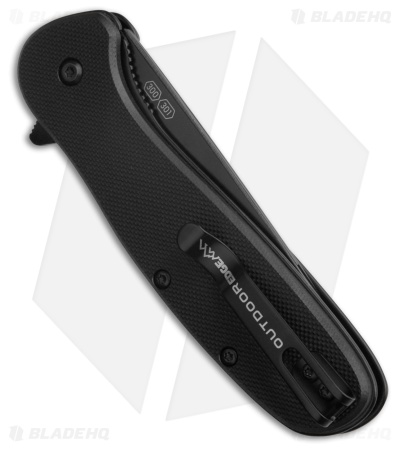 Outdoor Edge RazorVX2 Spring Assisted Knife Black G-10 (3" Black 420J2)