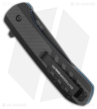 Outdoor Edge Razor VX4 Replaceable Razor Blade Knife Black CF (3" Black)  VX430A