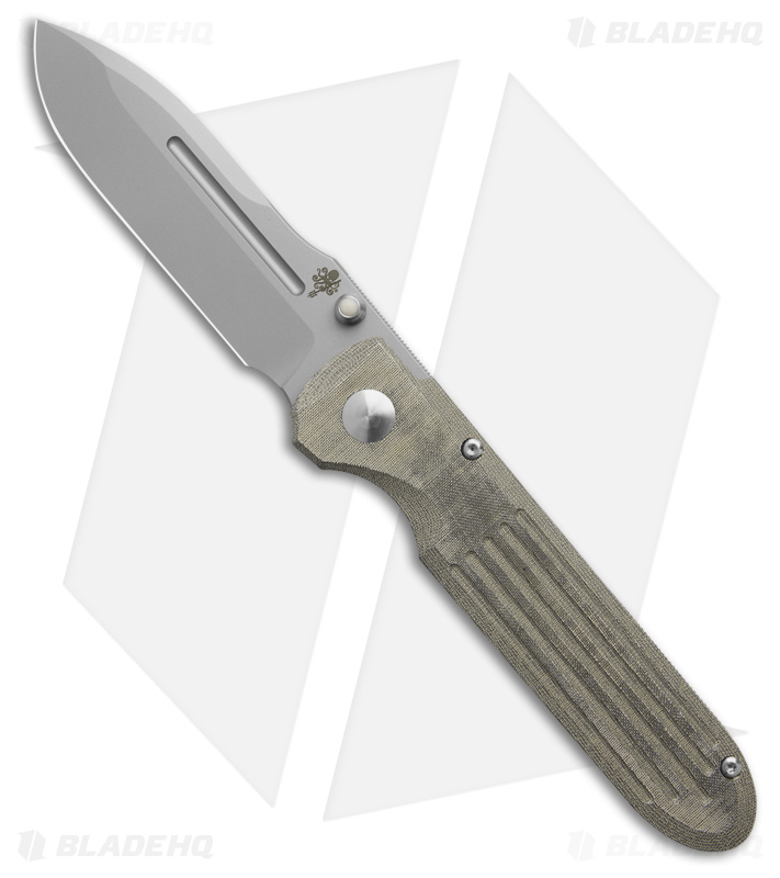 Prometheus Design Werx Invictus Frame Lock Knife Ti/OD Green Micarta (3.5" BB)