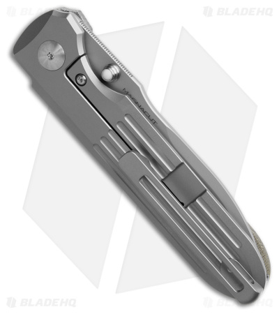 Prometheus Design Werx Invictus Frame Lock Knife Ti/OD Green Micarta (3.5" BB)