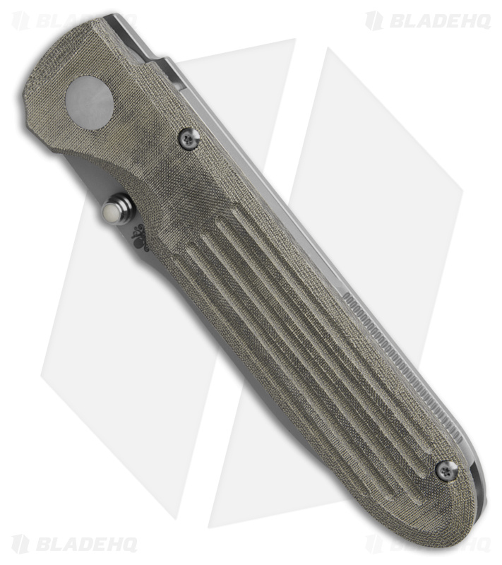 Prometheus Design Werx Invictus Frame Lock Knife Ti/OD Green Micarta (3.5" BB)