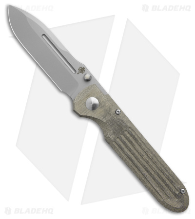 Prometheus Design Werx Invictus Frame Lock Knife Ti/OD Green Micarta (3.5" BB)