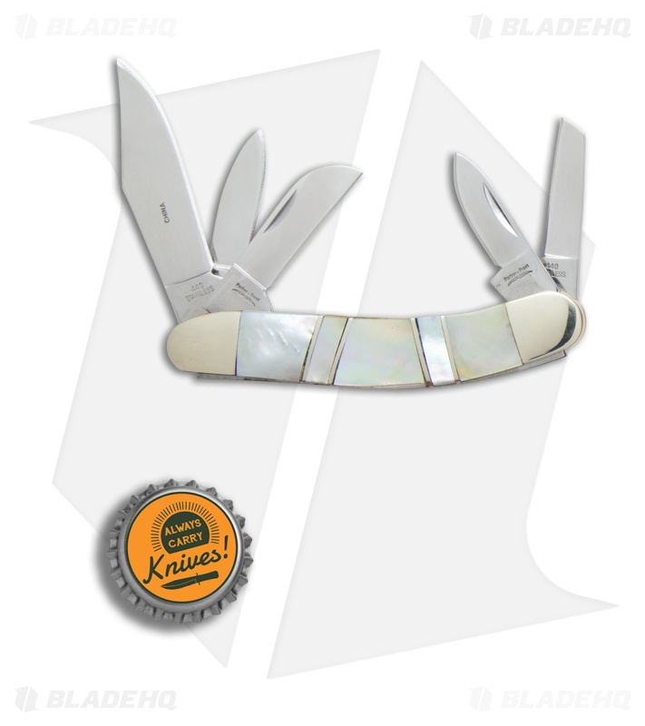 Parker-Frost Sowbelly Pocket Knife 3.5" Mother of Pearl F003MOP