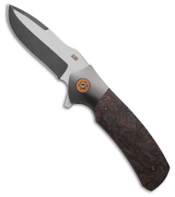 Pepe Jalomo Custom Phoenix Folding Knife - Fat Carbon, Zirc, Ti, Copper | 197147